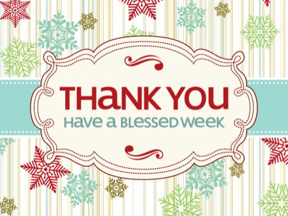 Vintage Holiday Thank You