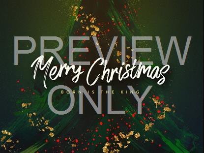 Brushed Christmas Merry Christmas