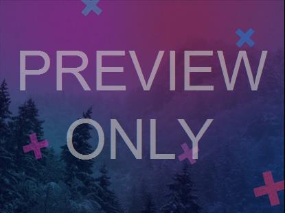 Bright Pink And Blue Mountainside