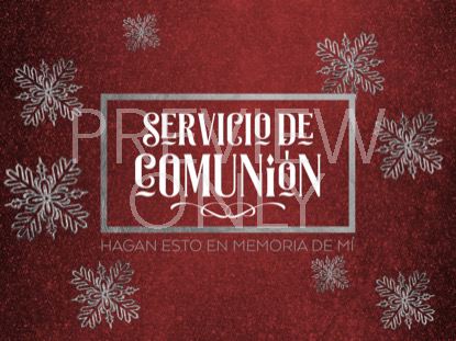 Trendy Christmas Communion Still Spanish