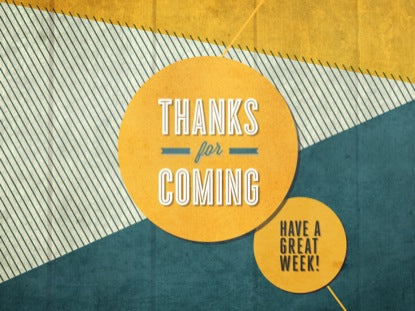 Pastel Shapes Thanks For Coming