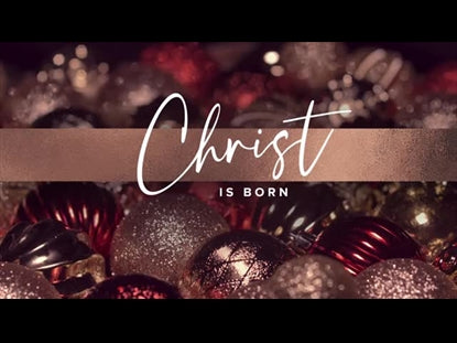 Christmas Bulbs Christ Is Born