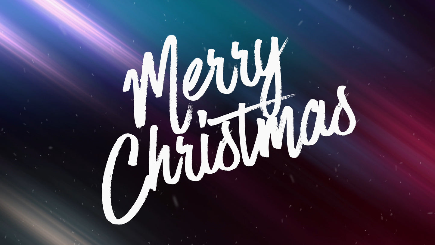 Christmas Streaks And Snow Merry Christmas