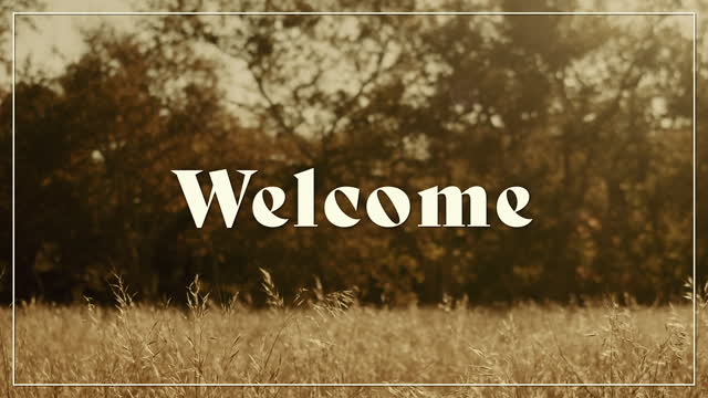 Autumn Meadow Welcome