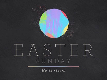 Paint Stroke Easter Sunday