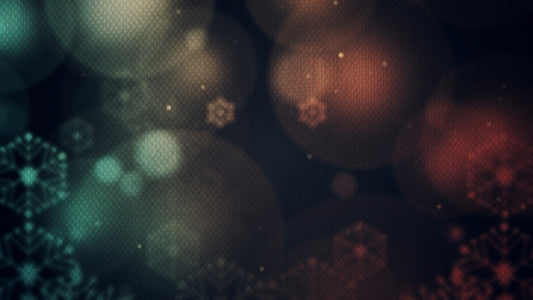 Vintage Christmas Lights Snow 01