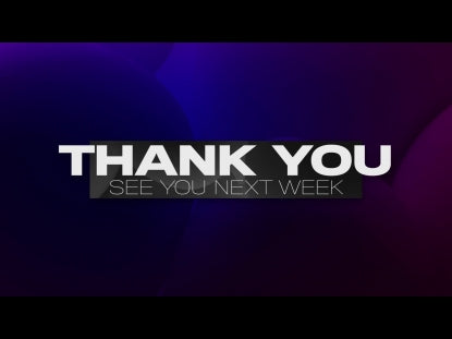Livestream Thank You See You Next Week Multicolor