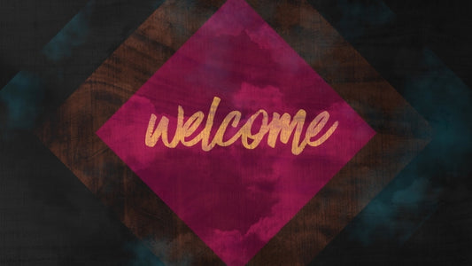 Woodgrain Clouds Welcome