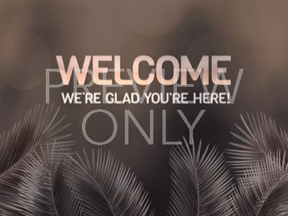 Heavenly Palm Branches Welcome