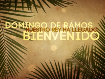 Domingo De Ramos Bienvenido