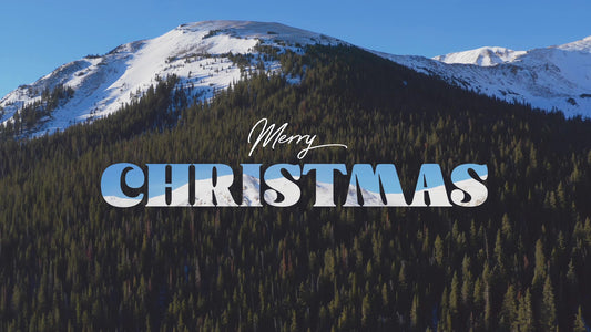 Mountain Snow Merry Christmas Still