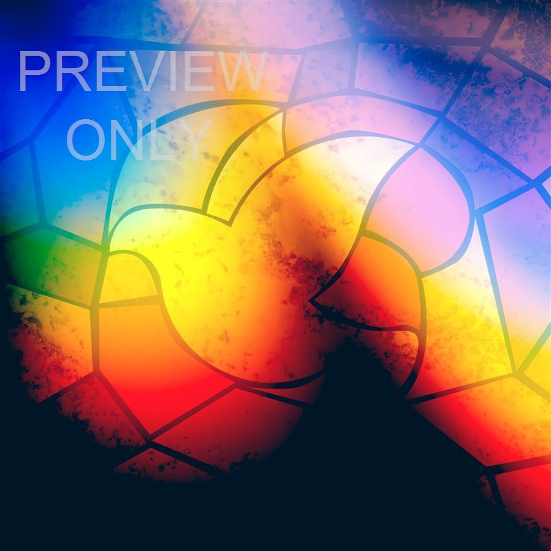 Iconic Glass Holy Spirit Come Blank