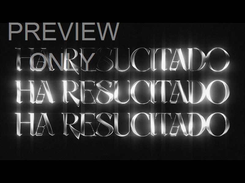 Lttrs Ha Resucitado Bw Three
