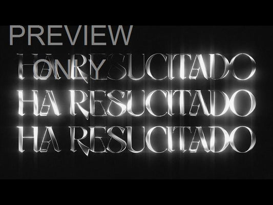 Lttrs Ha Resucitado Bw Three