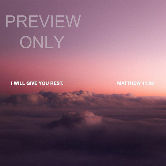 I Will Give You Rest: Social Graphic