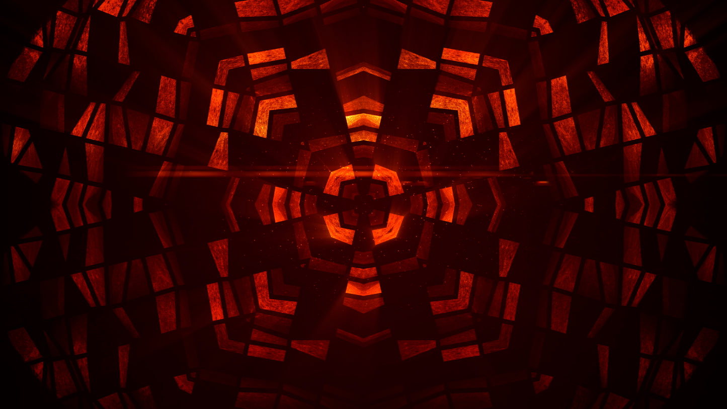Cross Glass Fire Star Still