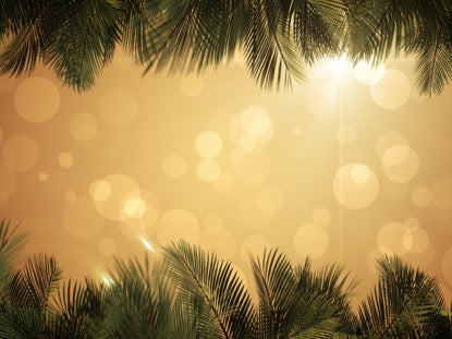 Sky View Palm Branches Gold Fast