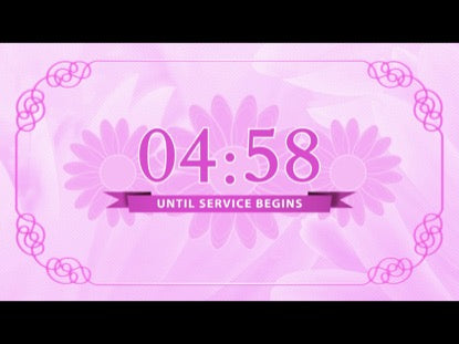 Pink Floral Countdown