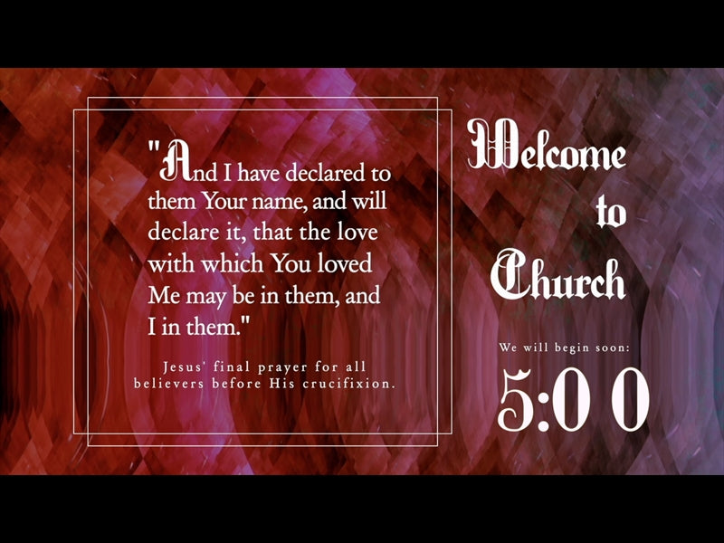 One In Christ Countdown
