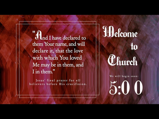 One In Christ Countdown