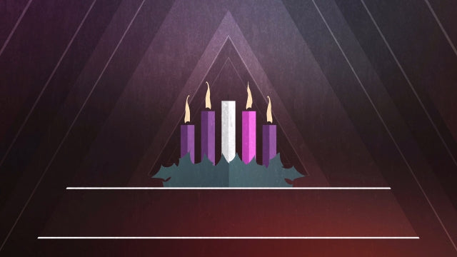 Christmas Advent Candles Week 04 Blank