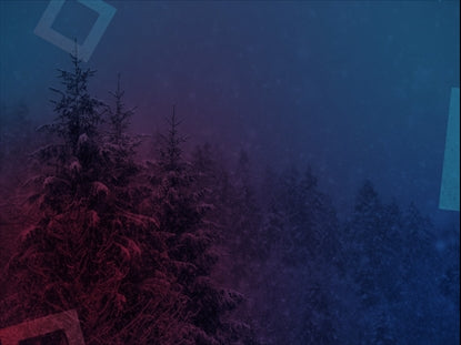 Pink And Blue Pines