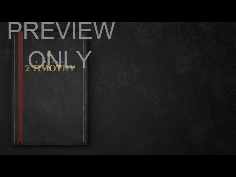 2 Timothy - Book Side Black Still
