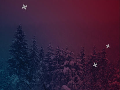 Red And Blue Forest