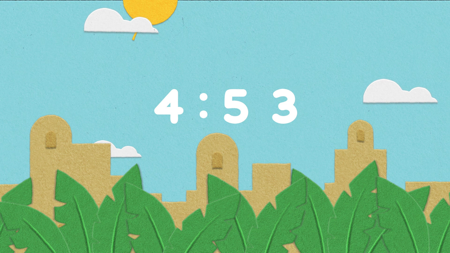 Palm Sunday Flannelgraph Countdown