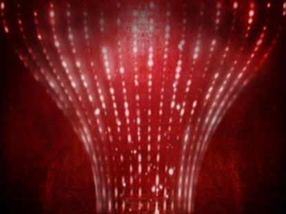 Jewel Toned Red Abstract