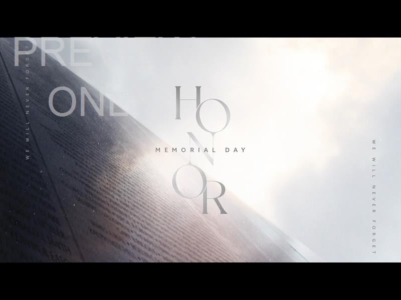Honor - Memorial Day: Title 1 Still