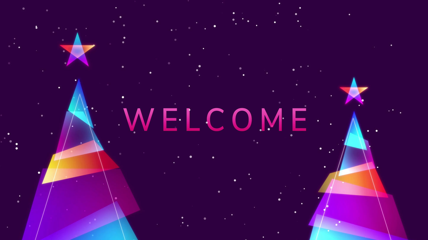 Retro Christmas Welcome