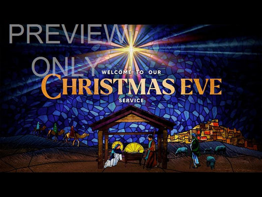 Christmas Stained Glass Christmas Eve Still