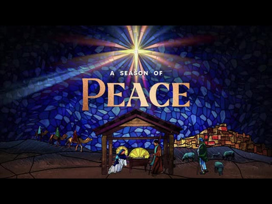 Christmas Stained Glass Peace
