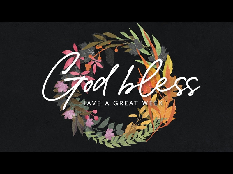 Autumn Wreath God Bless