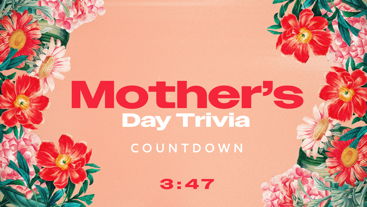 Vintage Floral Trivia Countdown