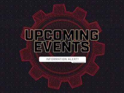 Retro Wireframe Upcoming Events