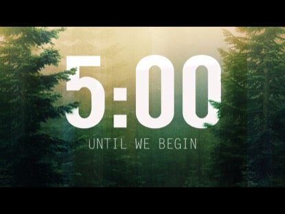 Calming Nature Green Countdown