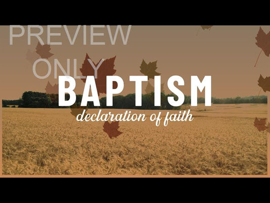 Harvest Baptism Still