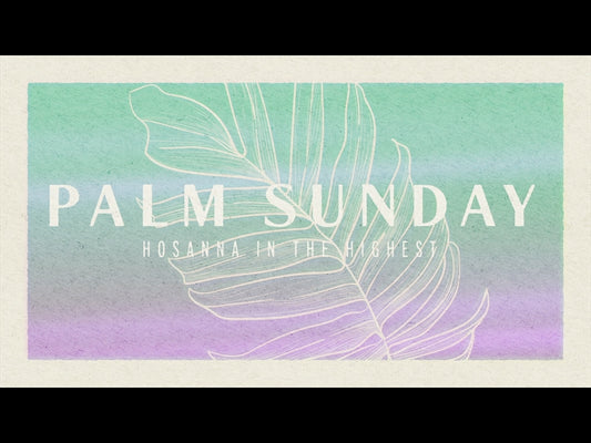 Paper Palm Palm Sunday