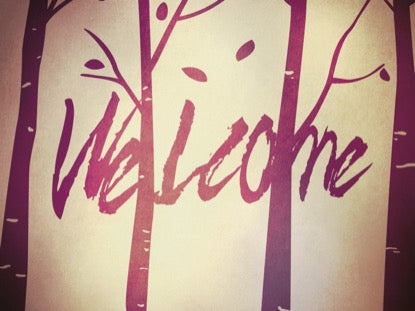 Fall Birch Trees Welcome Motion