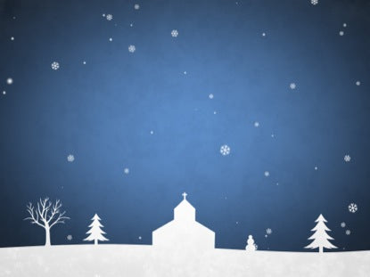 Winter Snow Bright Blue