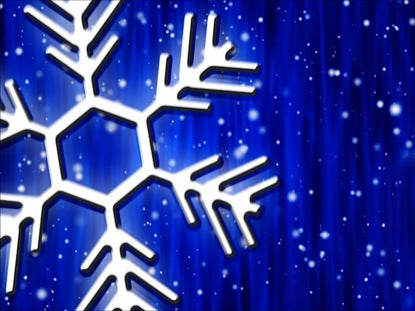 Let It Snow Cobalt Curtain