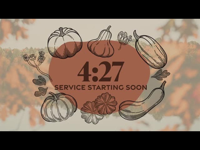 Line Art Autumn Timer