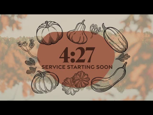Line Art Autumn Timer