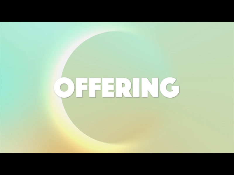 Abstract Modern Blue Orange Offering Motion