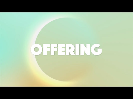 Abstract Modern Blue Orange Offering Motion