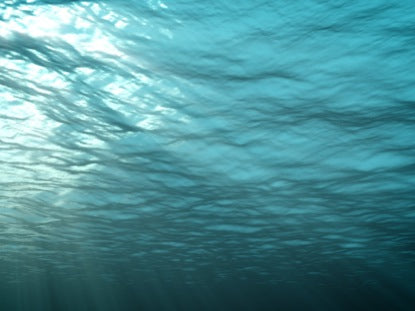Ocean Waves Underwater Blue Still