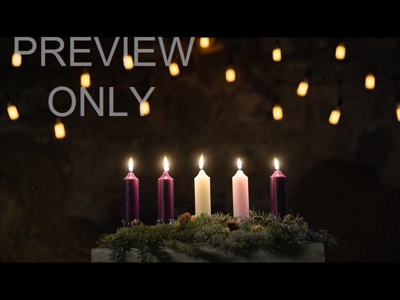 Rustic Christmas Advent Candles Week 5 Still