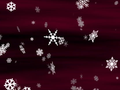 Snowflakes Burgundy Loop